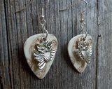 Flying Owl Guitar Pick Earrings - Pick Your Color