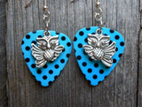 Flying Owl Guitar Pick Earrings - Pick Your Color