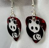 CLEARANCE Panda Bear and Baby Charm Guitar Pick Earrings - Pick Your Color