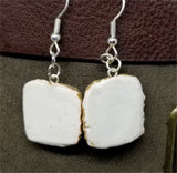 Peanut Butter and Jelly PBJ Hearts on Toast Polymer Clay Earrings