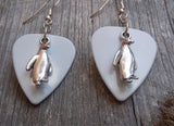 CLEARANCE Penguin Charm Guitar Pick Earrings - Pick Your Color