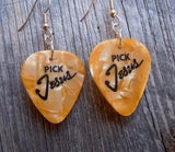 Pick Jesus Guitar Pick Earrings - Pick Your Color