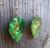 Pick Jesus Guitar Pick Earrings - Pick Your Color