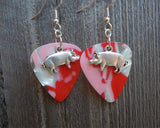 CLEARANCE Pig Charm Guitar Pick Earrings - Pick Your Color