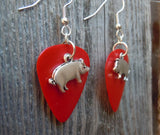 CLEARANCE Pig Charm Guitar Pick Earrings - Pick Your Color