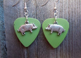 CLEARANCE Pig Charm Guitar Pick Earrings - Pick Your Color