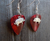 CLEARANCE Pig Charm Guitar Pick Earrings - Pick Your Color