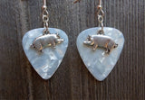 CLEARANCE Pig Charm Guitar Pick Earrings - Pick Your Color