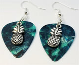 CLEARANCE Pineapple Charm Guitar Pick Earrings - Pick Your Color