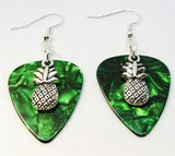 CLEARANCE Pineapple Charm Guitar Pick Earrings - Pick Your Color