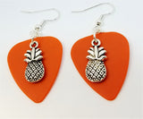 CLEARANCE Pineapple Charm Guitar Pick Earrings - Pick Your Color