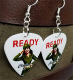 U.S. Army Classic Pin Up Girl Guitar Pick Earrings