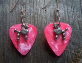 Poodle Charm Guitar Pick Earrings - Pick Your Color