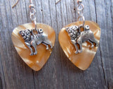 Pug Dog Charm Guitar Pick Earrings - Pick Your Color