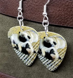 Adorable Pug Puppies Guitar Pick Earrings