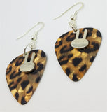 CLEARANCE Bunny Head Charm Guitar Pick Earrings - Pick Your Color