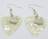 CLEARANCE Bunny Head Charm Guitar Pick Earrings - Pick Your Color