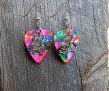 CLEARANCE Bunny Charm Guitar Pick Earrings - Pick Your Color