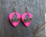 CLEARANCE Bunny Charm Guitar Pick Earrings - Pick Your Color