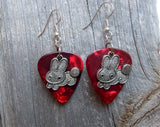 CLEARANCE Bunny Charm Guitar Pick Earrings - Pick Your Color