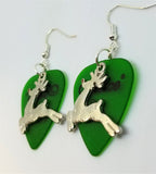 CLEARANCE Reindeer Charm Guitar Pick Earrings - Pick Your Color