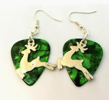 CLEARANCE Reindeer Charm Guitar Pick Earrings - Pick Your Color