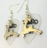 CLEARANCE Reindeer Charm Guitar Pick Earrings - Pick Your Color