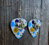 CLEARANCE Rocking Horse Charm Guitar Pick Earrings - Pick Your Color
