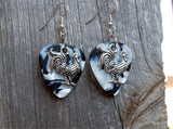 Rooster Charm Guitar Pick Earrings - Pick Your Color
