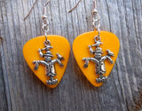 CLEARANCE Scarecrow Charm Guitar Pick Earrings - Pick Your Color