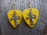 CLEARANCE Scarecrow Charm Guitar Pick Earrings - Pick Your Color