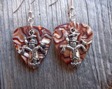 CLEARANCE Scarecrow Charm Guitar Pick Earrings - Pick Your Color