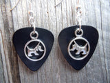 Scottie Dog Charm Guitar Pick Earrings - Pick Your Color