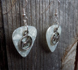 Scottie Dog Charm Guitar Pick Earrings - Pick Your Color