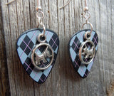 Scottie Dog Charm Guitar Pick Earrings - Pick Your Color