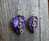 Seahorse Charm Guitar Pick Earrings - Pick Your Color