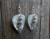 Seahorse Charm Guitar Pick Earrings - Pick Your Color