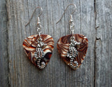 Seahorse Charm Guitar Pick Earrings - Pick Your Color