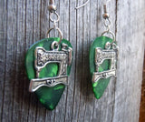 CLEARANCE Singer Sewing Machine Charm Guitar Pick Earrings - Pick Your Color