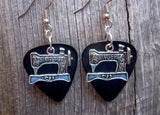 CLEARANCE Singer Sewing Machine Charm Guitar Pick Earrings - Pick Your Color