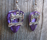 CLEARANCE Singer Sewing Machine Charm Guitar Pick Earrings - Pick Your Color