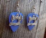 CLEARANCE Singer Sewing Machine Charm Guitar Pick Earrings - Pick Your Color