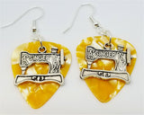 CLEARANCE Singer Sewing Machine Charm Guitar Pick Earrings - Pick Your Color