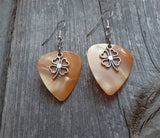 CLEARANCE Shamrock Outline Charm Guitar Pick Earrings - Pick Your Color
