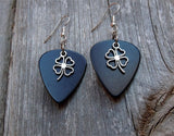 CLEARANCE Shamrock Outline Charm Guitar Pick Earrings - Pick Your Color