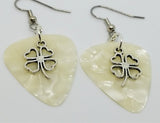 CLEARANCE Shamrock Outline Charm Guitar Pick Earrings - Pick Your Color