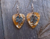 Shamrock Charm Guitar Pick Earrings - Pick Your Color