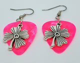 Large Shamrock Charm Guitar Pick Earrings - Pick Your Color