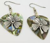 Large Shamrock Charm Guitar Pick Earrings - Pick Your Color