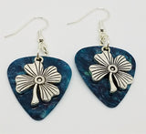 Large Shamrock Charm Guitar Pick Earrings - Pick Your Color